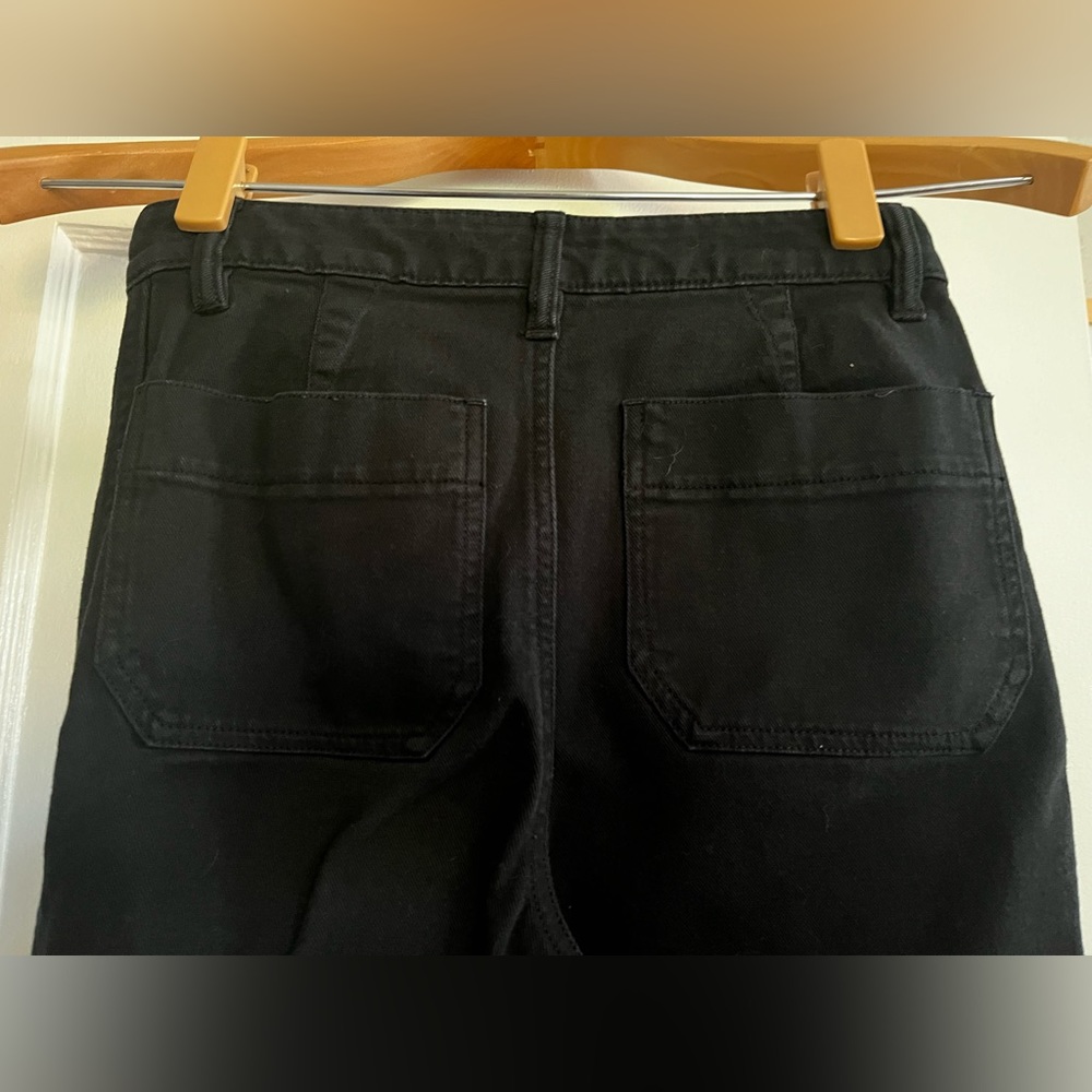 Quince cropped black denim pants. Size 25. Worn twice - Picture 4 of 10